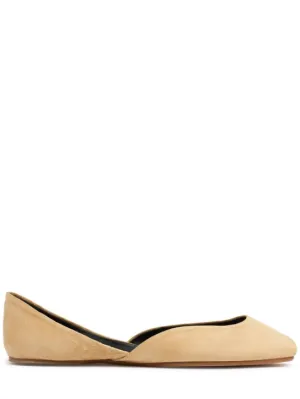 The Row   10mm Gemma suede ballet flats 