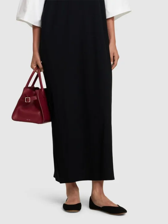 The Row   10mm Gemma suede ballet flats 