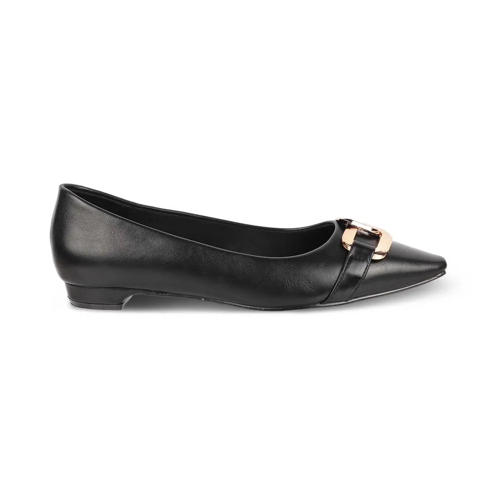 tresmode CHAMPS Women's Ballerina Shoes Pump Footwear Black, 5 UK / 38 EU - Ladies Ballet Flats Stylish Formal Casual Comfortable Wear