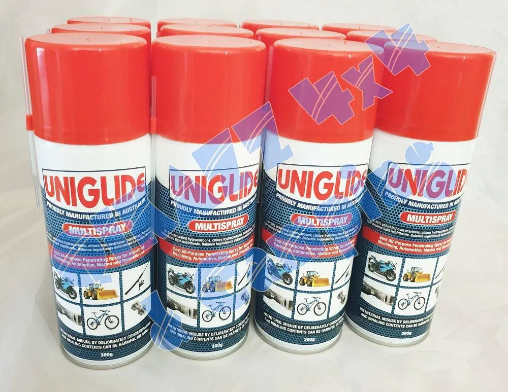Uniglide Multispray - 300g All Purpose Penetrating Spray / Lubricant - 1 Carton (12 x 300g)