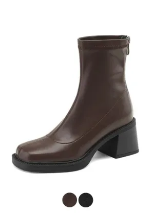 USS Shoes Gabina Women's Platform Square Heels Boots