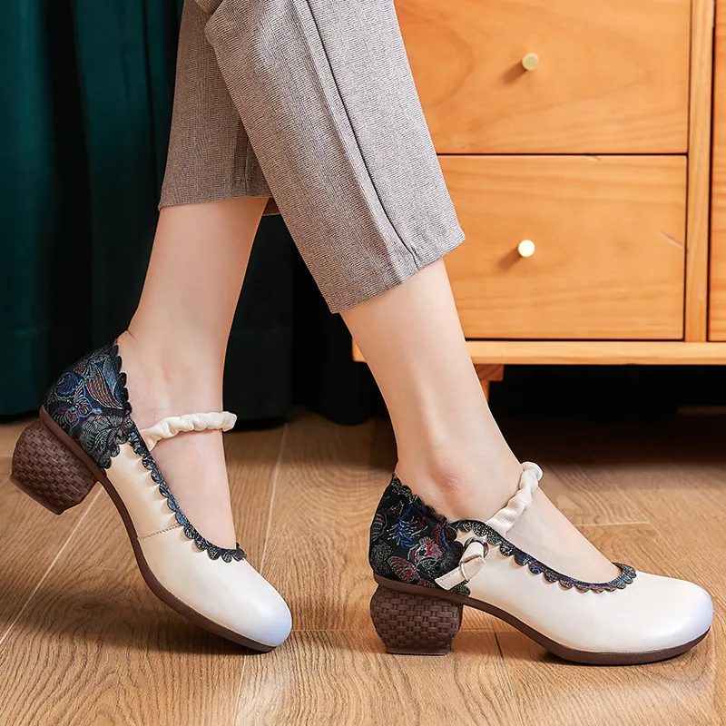 USS Shoes Lina Women's Spring Flower Pumps Shoes
