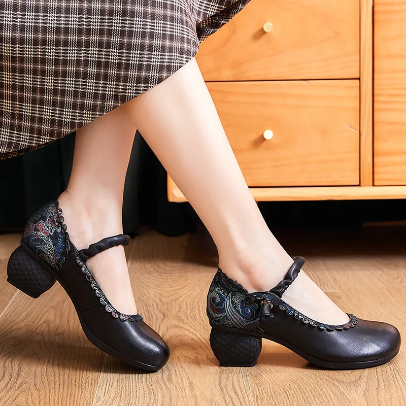 USS Shoes Lina Women's Spring Flower Pumps Shoes
