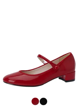 USS Shoes Raimel Women's Patent Leather Low Heel Pumps
