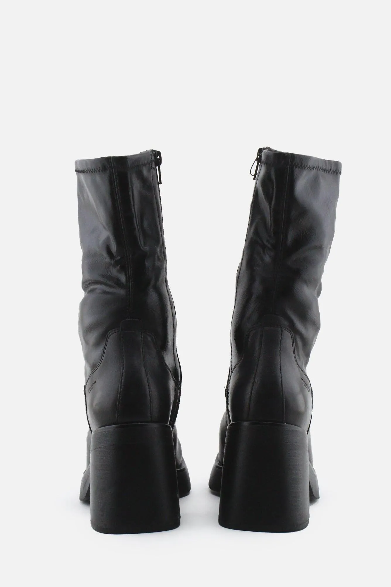 Vagabond Zipper Block Ankle Boots | 100% Authentic Leather