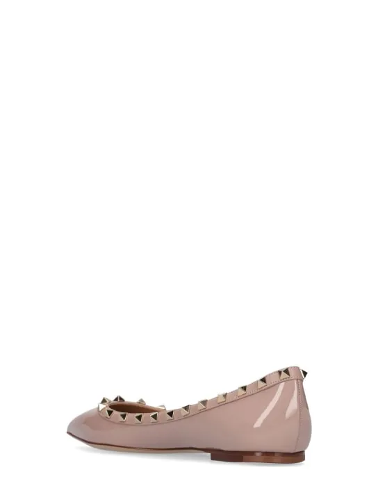 Valentino Garavani   10mm Rockstud patent leather flats 