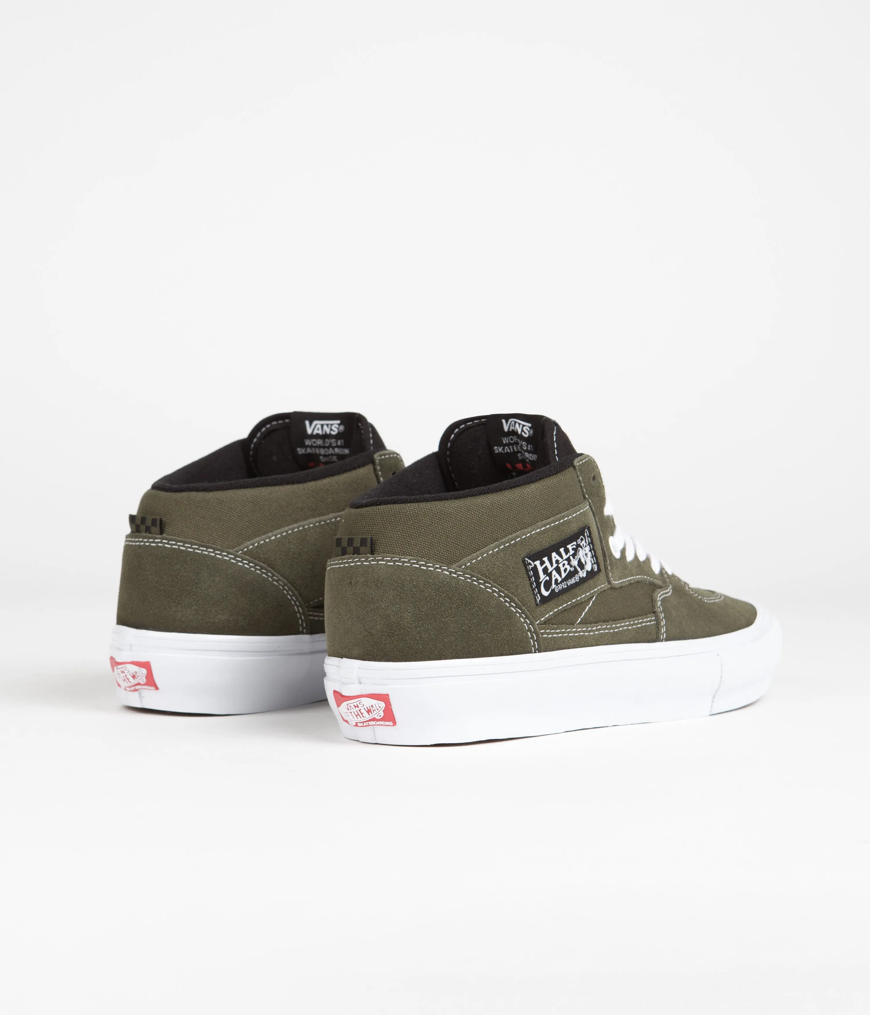 Vans Skate Half Cab Shoes - Dark Olive