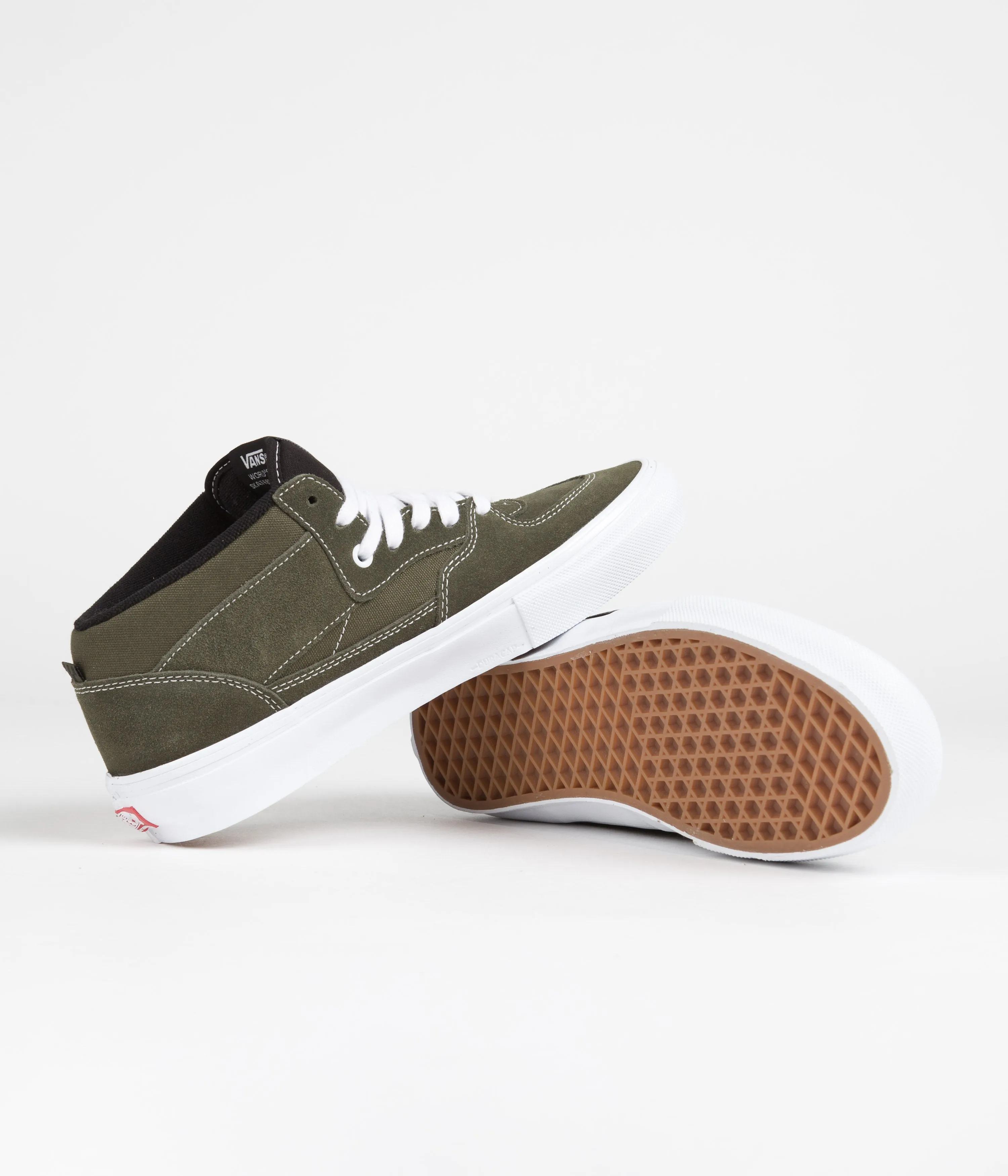 Vans Skate Half Cab Shoes - Dark Olive