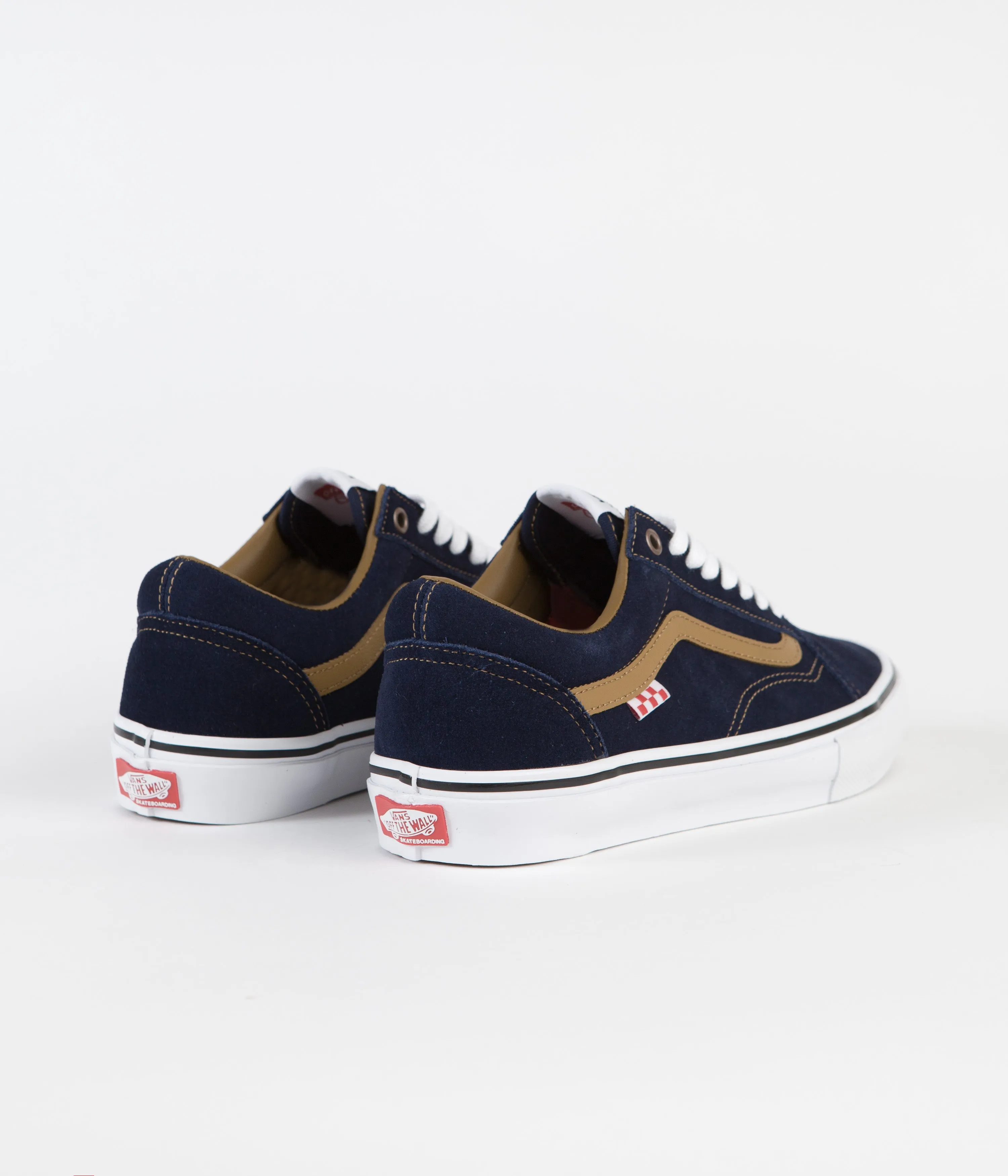 Vans Skate Old Skool Shoes - (Reynolds) Navy / Golden Brown