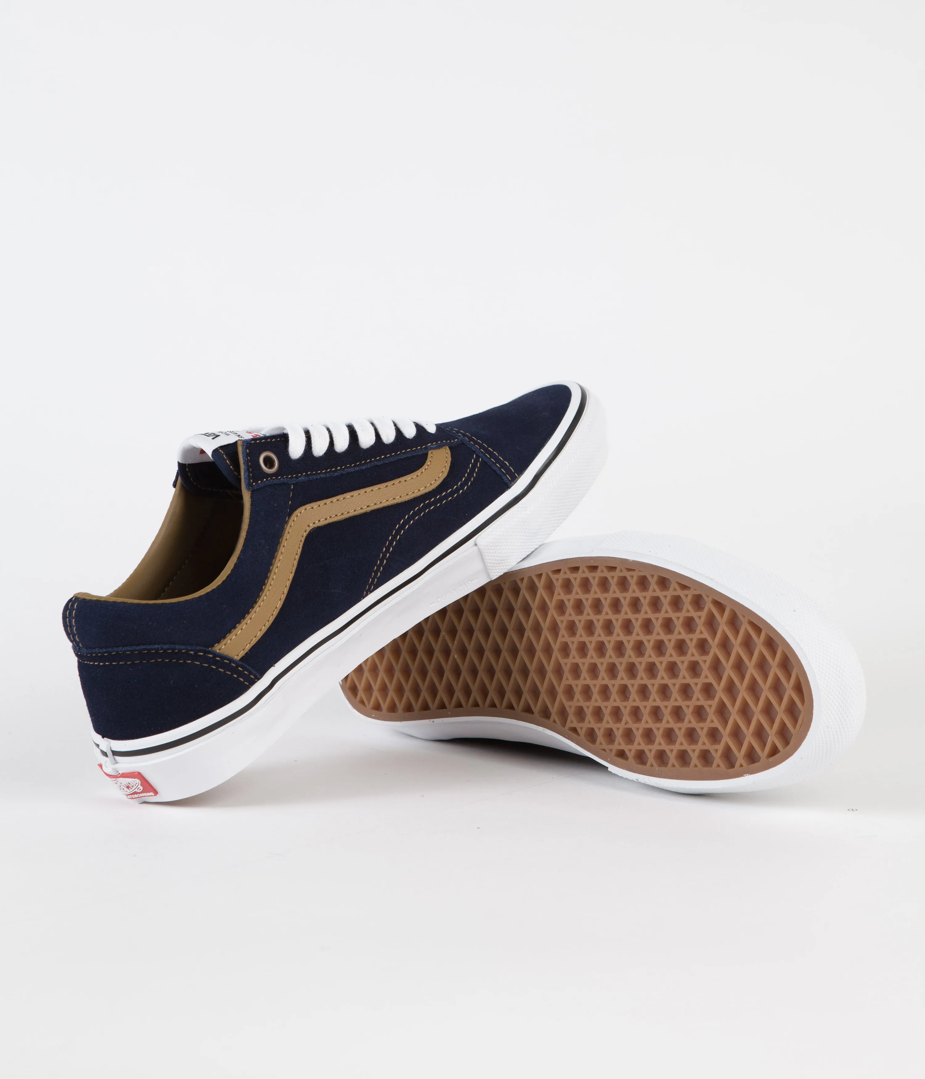 Vans Skate Old Skool Shoes - (Reynolds) Navy / Golden Brown