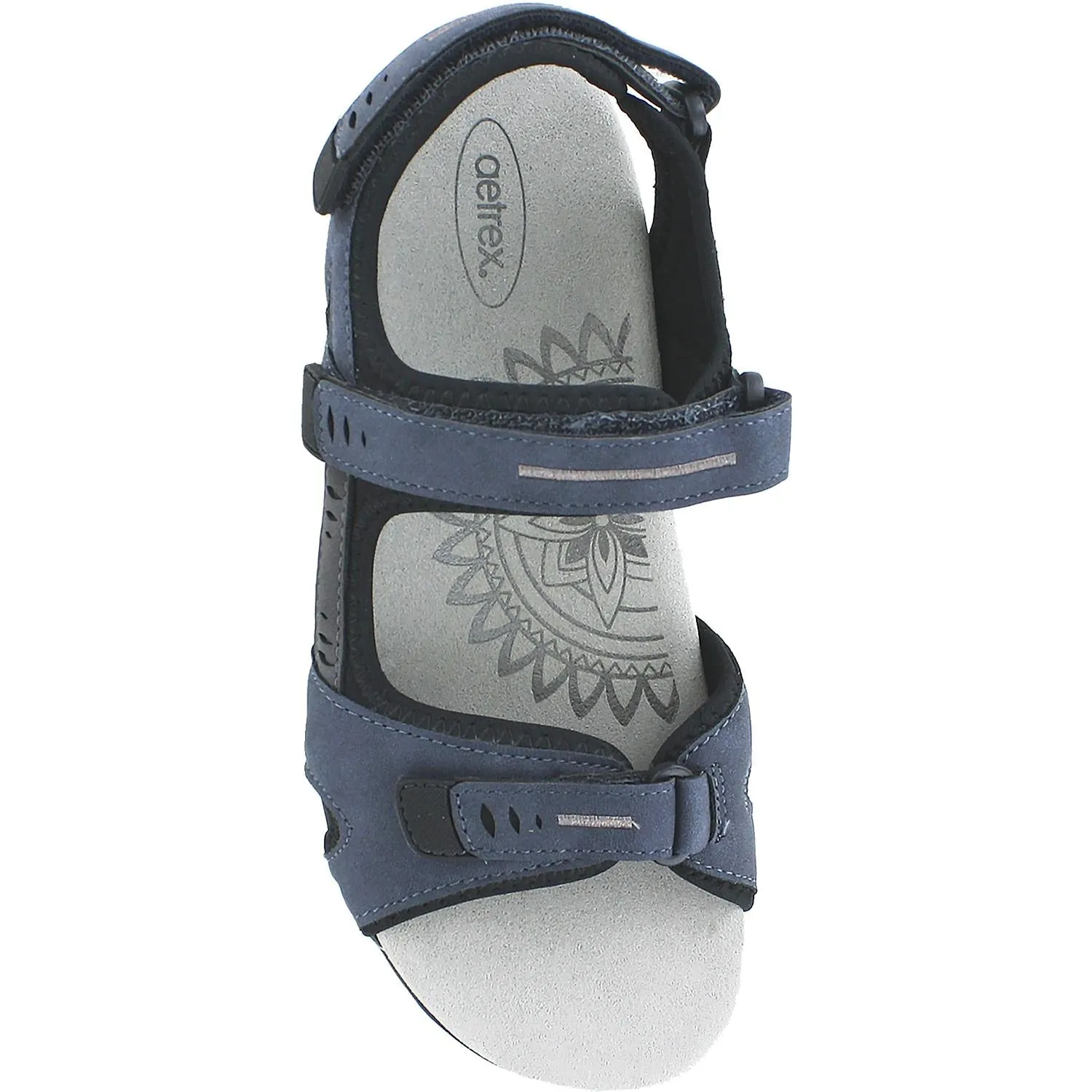 Women's Aetrex Bree Blue/Grey Synthetic