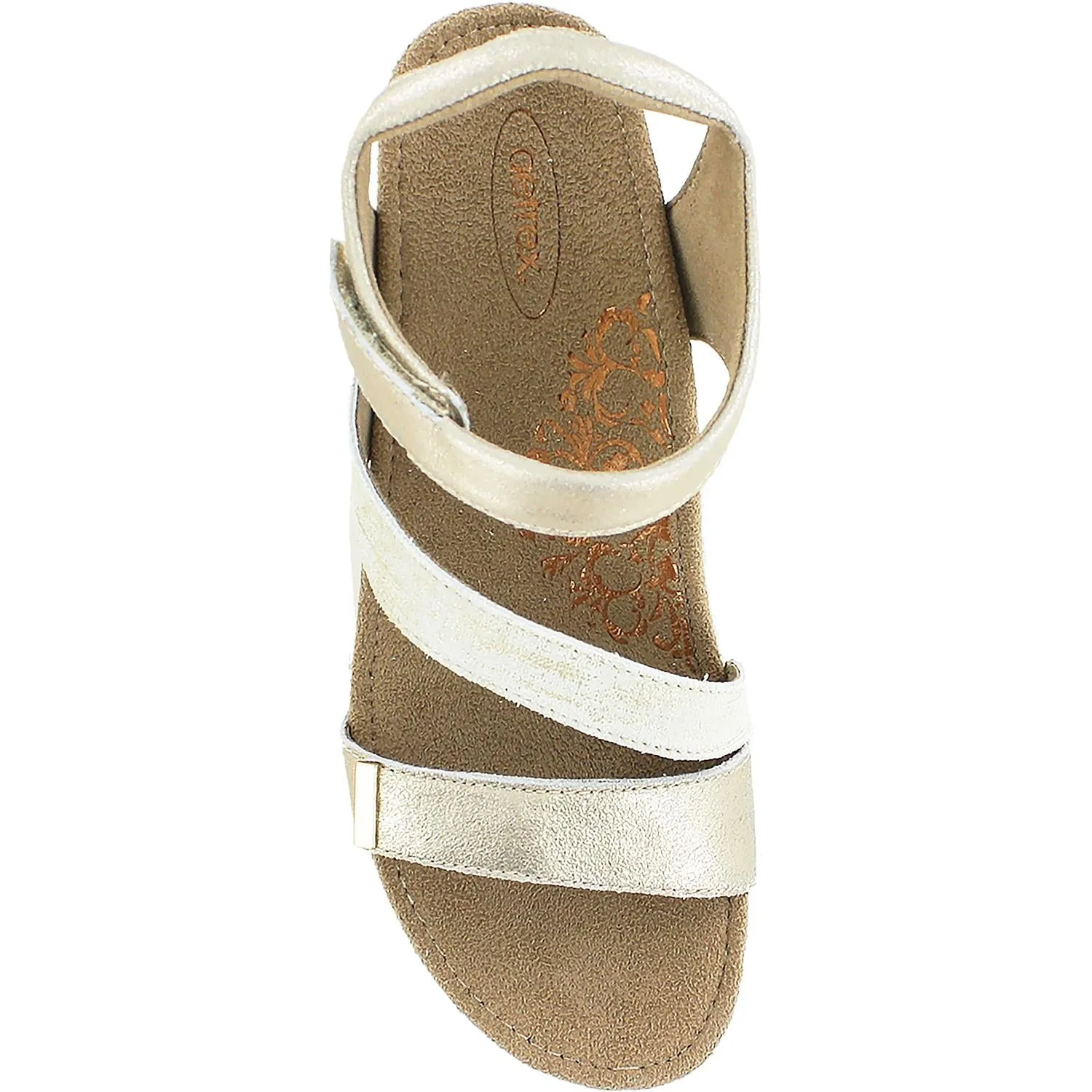 Women's Aetrex Brynn Gold Leather