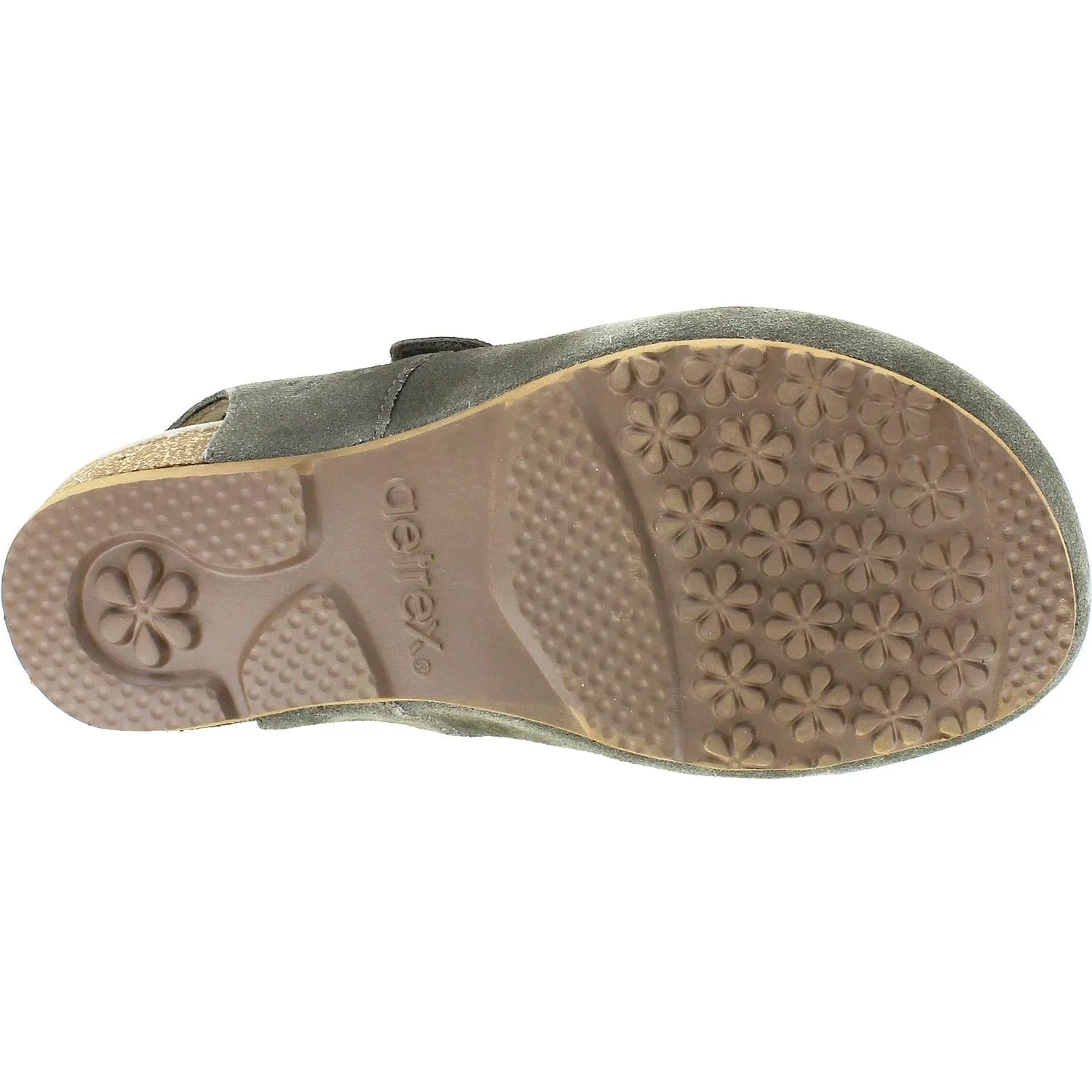 Women's Aetrex Cheryl Concrete Suede
