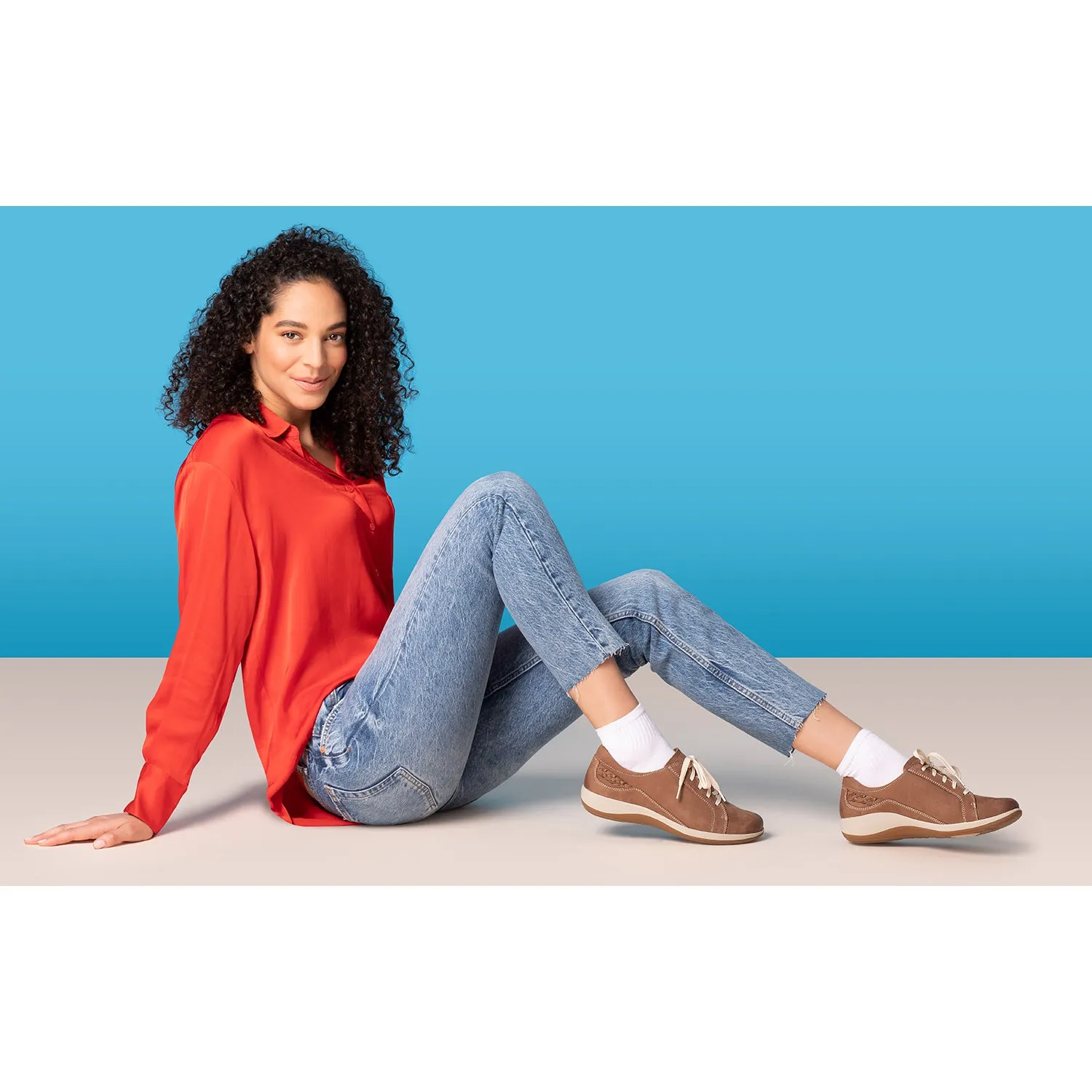 Women's Aetrex Dana Mocha Leather