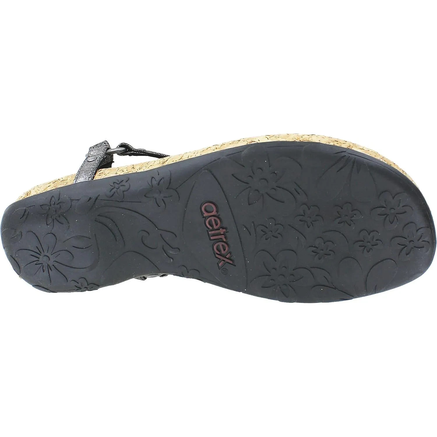 Women's Aetrex Emilia Pewter Synthetic
