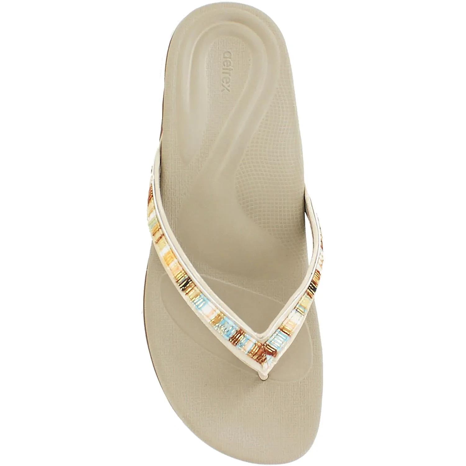 Women's Aetrex Gwen Champagne Synthetic