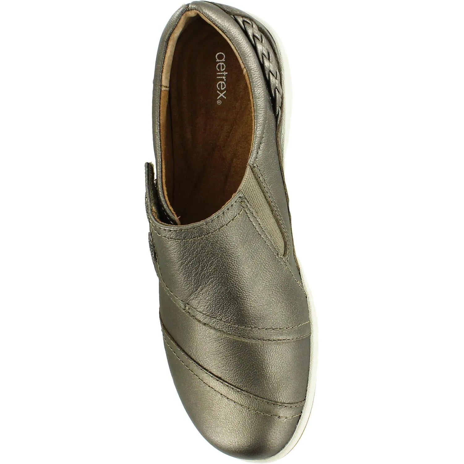 Women's Aetrex Karina Platinum Leather