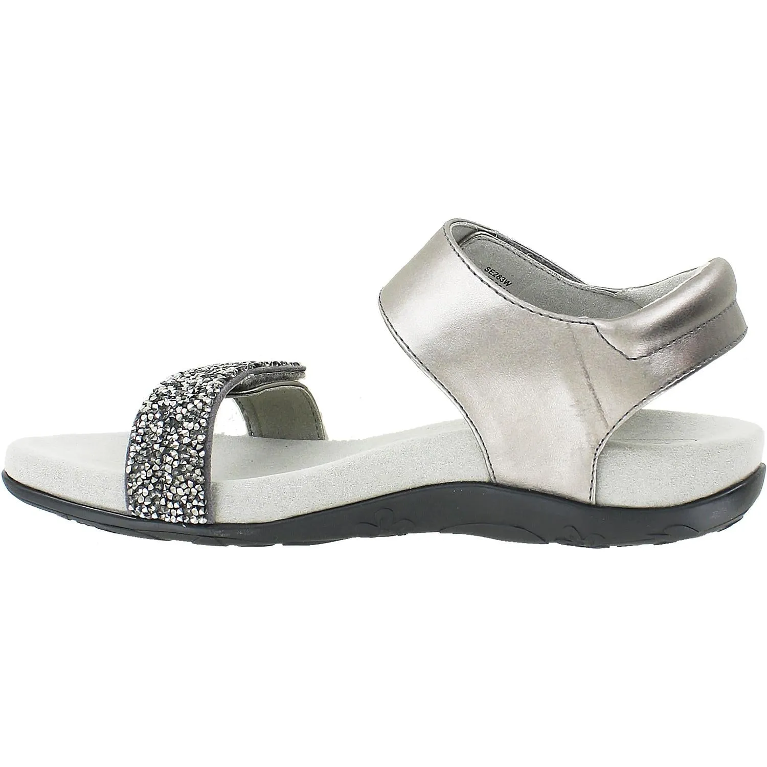 Women's Aetrex Maria Jeweled Gunmetal Synthetic