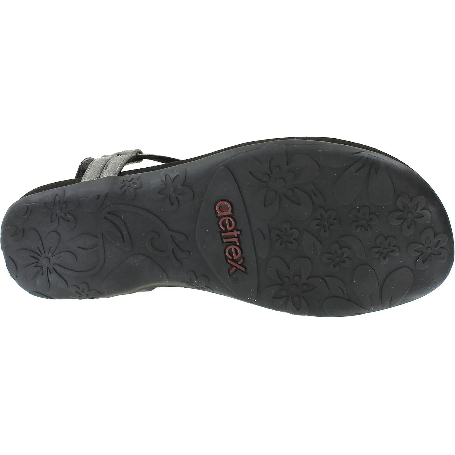 Women's Aetrex Portia Black (Pewter) Synthetic