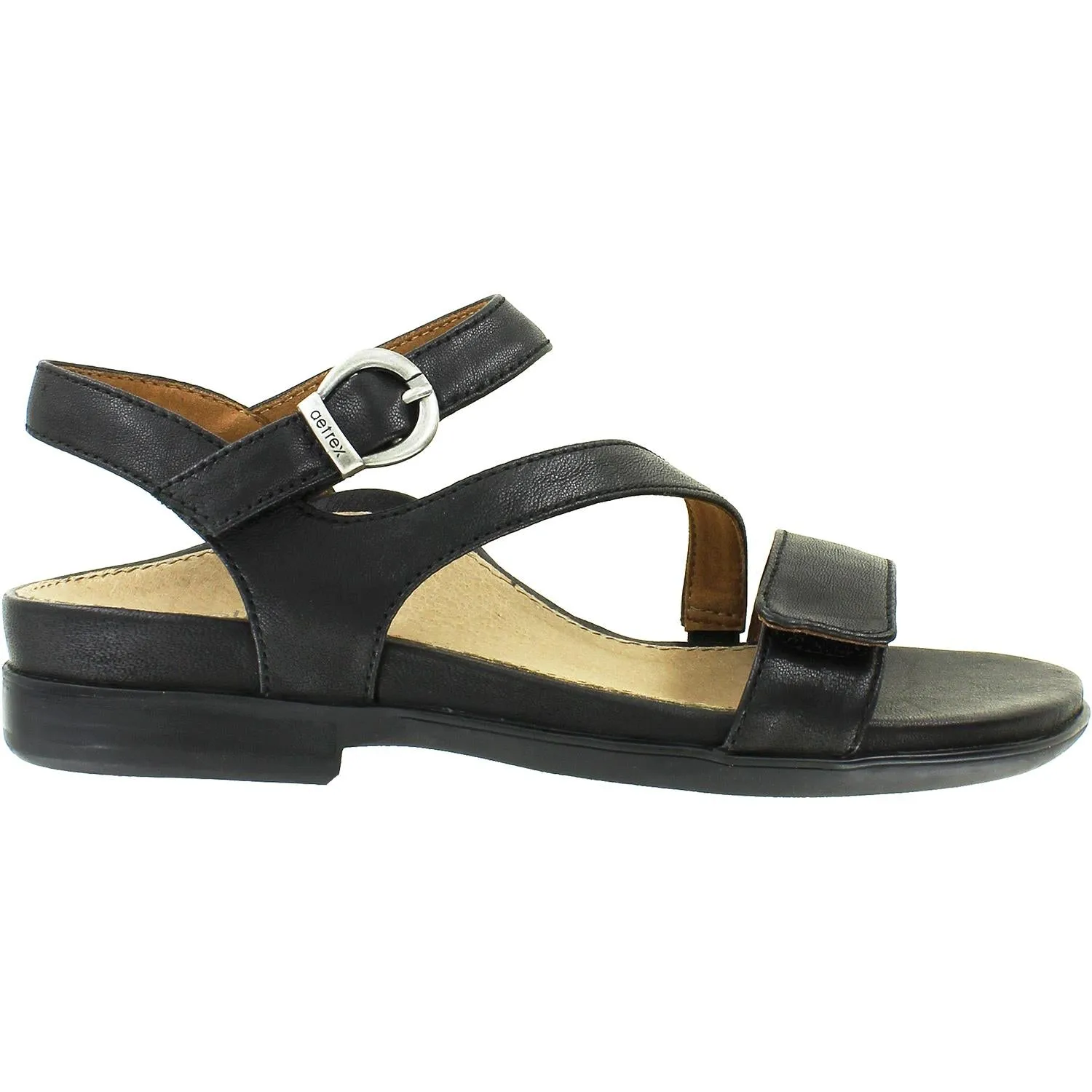 Women's Aetrex Tia Black Leather