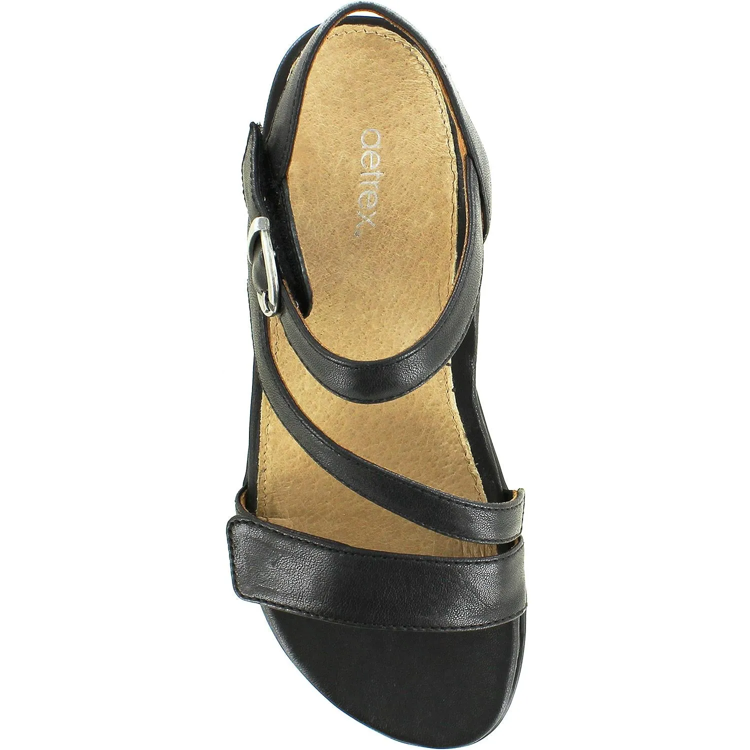 Women's Aetrex Tia Black Leather
