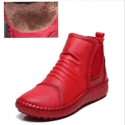 Women's Casual Shoes Brown Soft Leather Handmade Ankle Boots