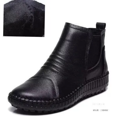Women's Casual Shoes Brown Soft Leather Handmade Ankle Boots