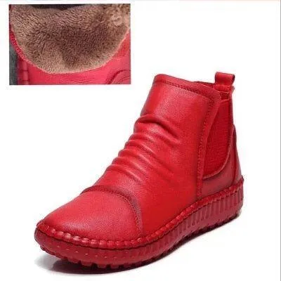 Women's Casual Shoes Brown Soft Leather Handmade Ankle Boots