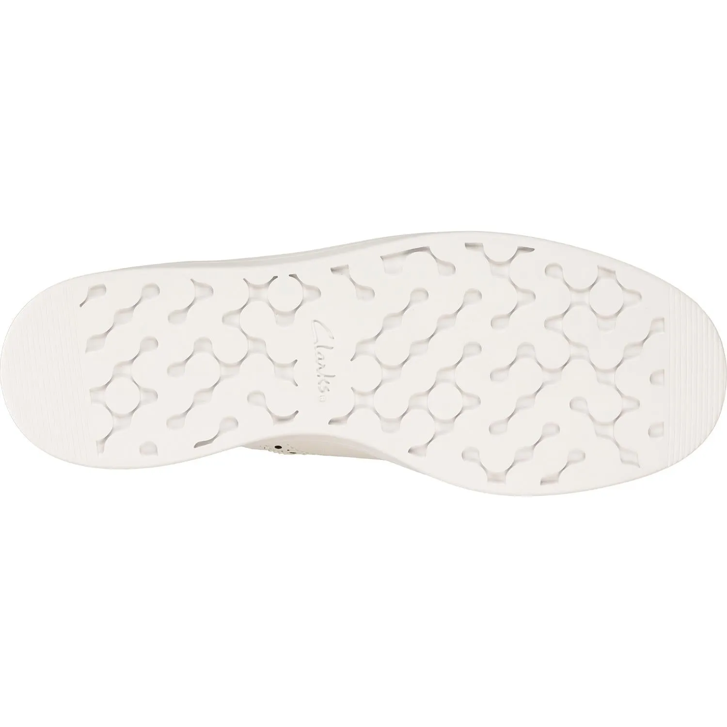 Women's Clarks Hero Brogue White Leather