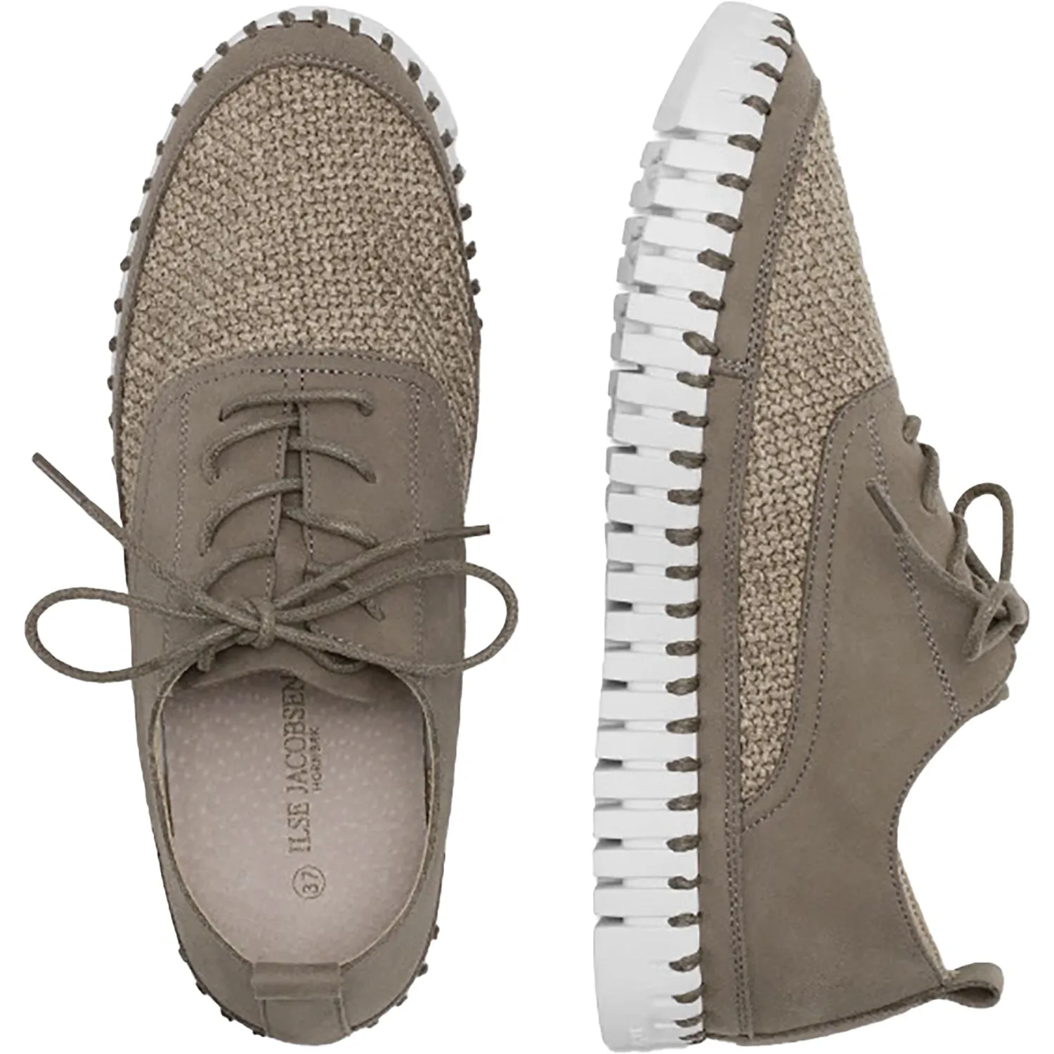 Women's Ilse Jacobsen Tulip 4095 Platform Oxford Falcon Synthetic