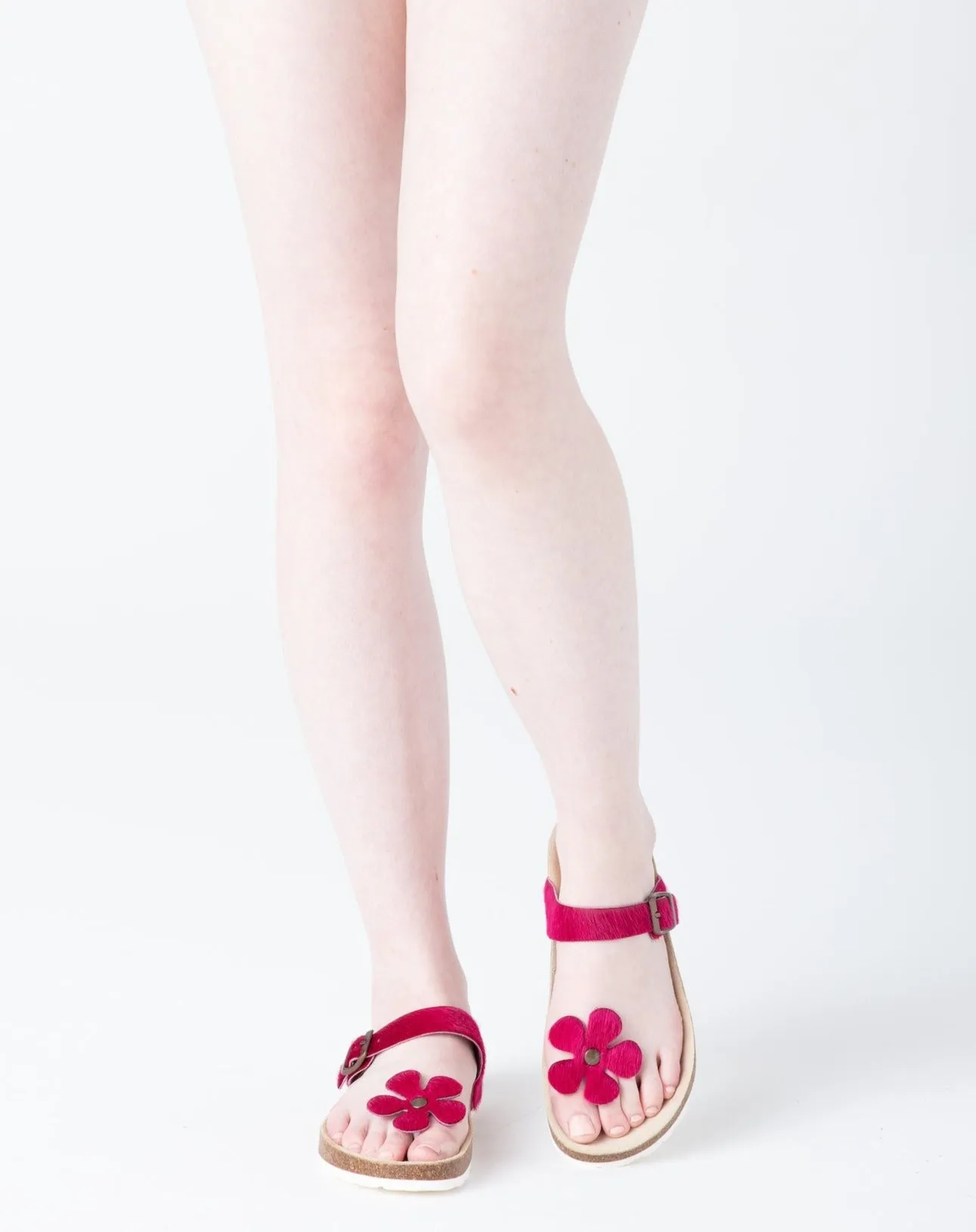 Women's Manu Flower Sandal Violet Pony