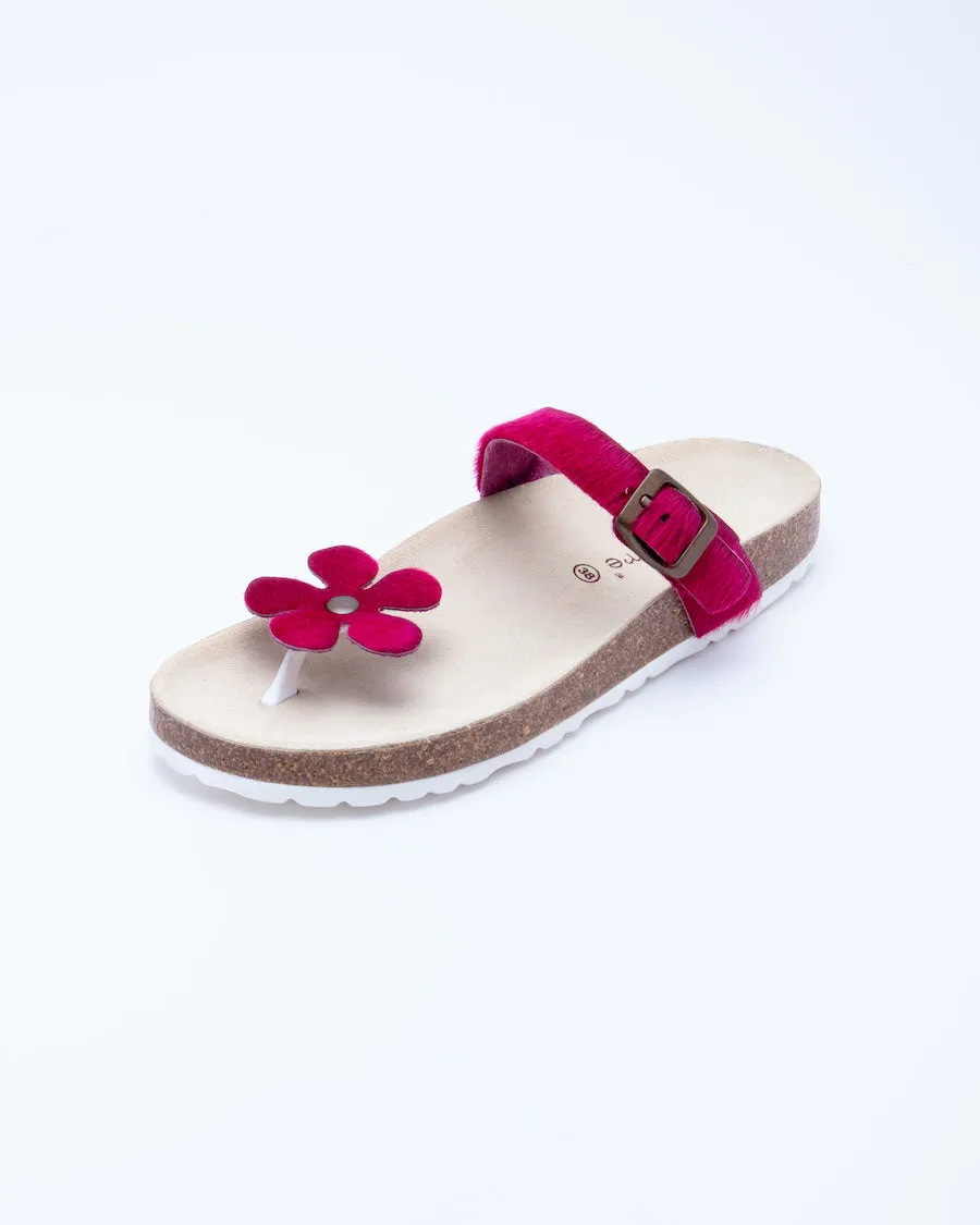 Women's Manu Flower Sandal Violet Pony