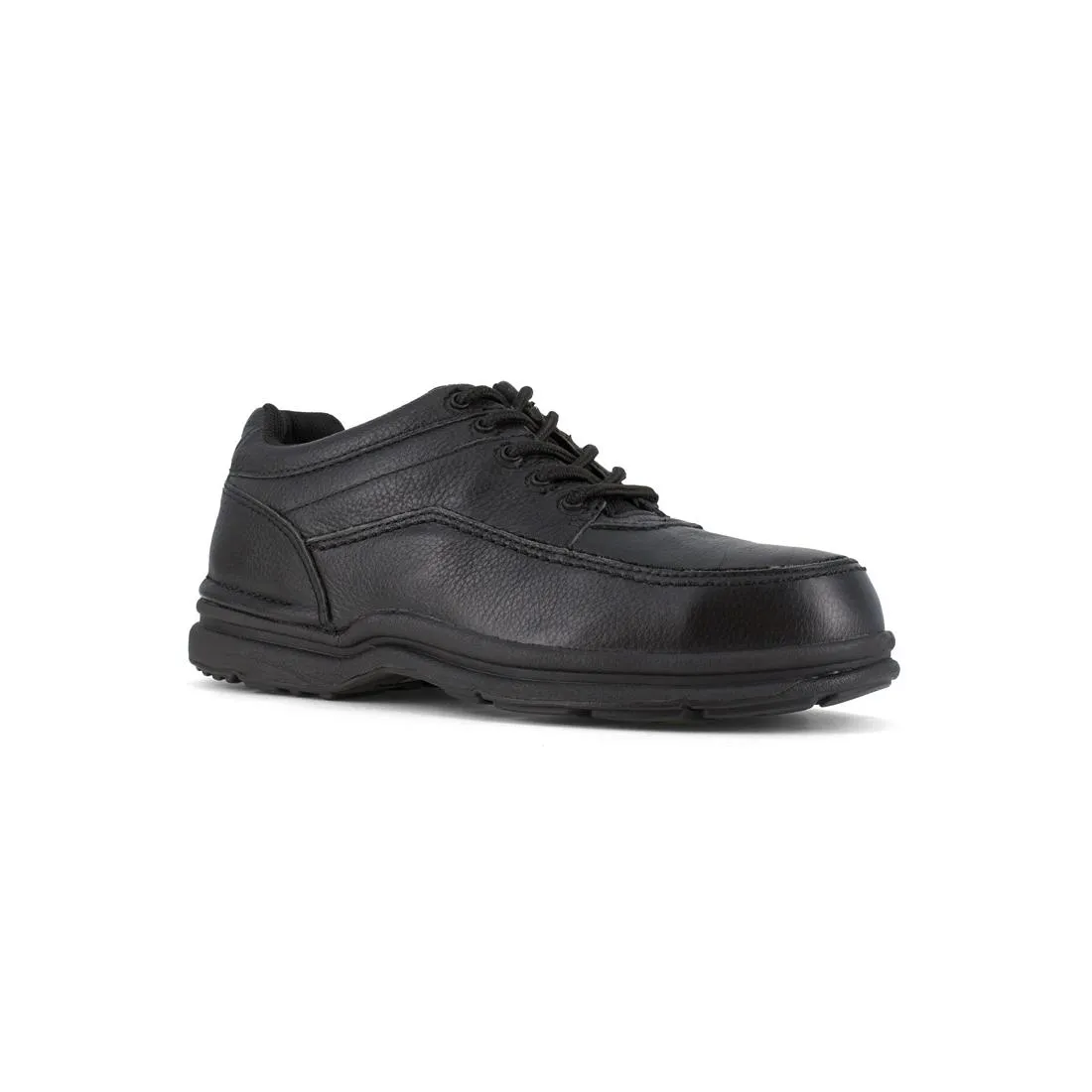 World Tour Steel-Toe Casual Oxford Work Shoe Black